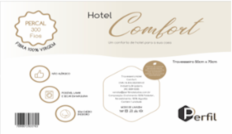 Travesseiro Hotel Comfort - Percal 300 Fios