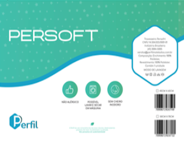 Travesseiro Persoft - Microfibra Leve